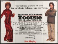 5p056 TOOTSIE subway poster 1982 great image of cross-dressing Dustin Hoffman as himself & in drag!