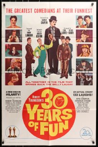 5r010 30 YEARS OF FUN 1sh 1963 Charley Chase, Buster Keaton, Laurel & Hardy!