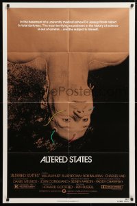 5r031 ALTERED STATES 1sh 1980 William Hurt, Paddy Chayefsky, Ken Russell, sci-fi horror!