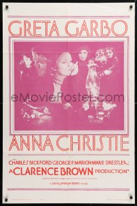 5r045 ANNA CHRISTIE 1sh R1962 Greta Garbo, Charles Bickford, Clarence Brown directed!
