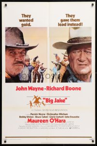 5r109 BIG JAKE 1sh 1971 Richard Boone wanted gold but John Wayne gave him lead instead!