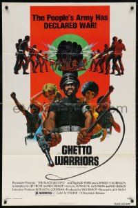 5r124 BLACK GESTAPO 1sh 1975 Ken Barr art, Ghetto Warriors, The New Master Race!