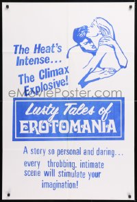 5r556 LUSTY TALES OF EROTOMANIA Canadian 1sh 1974 throbbing scenes will stimulate your imagination!