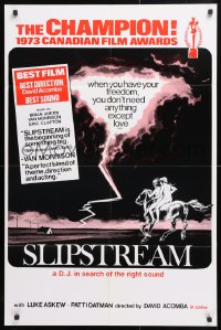 5r811 SLIPSTREAM Canadian 1sh 1973 Luke Askew, a D.J. in search of the right sound!