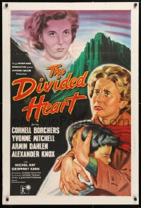 5r284 DIVIDED HEART English 1sh 1955 Cornell Borchers gives up her child to foster parents in World War II!