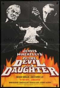 5r898 TO THE DEVIL A DAUGHTER English 1sh 1976 Richard Widmark, Christopher Lee, Nastassja Kinski!