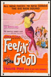 5r336 FEELIN' GOOD 1sh 1966 Patricia Ewing, Judi Reeve, Leslie Burnham, musical comedy!