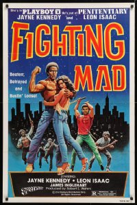 5r339 FIGHTING MAD 1sh 1978 Leon & Jayne Kennedy, beaten, betrayed, and bustin' loose!