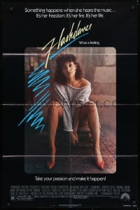 5r348 FLASHDANCE 1sh 1983 sexy dancer Jennifer Beals, take your passion and make it happen!