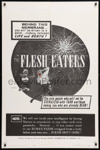 5r349 FLESH EATERS 1sh 1964 Absolutely nothing will prepare you for what you will see!