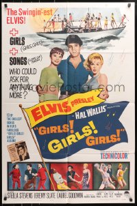 5r386 GIRLS GIRLS GIRLS 1sh 1962 Elvis Presley, Stella Stevens & boat full of sexy girls!