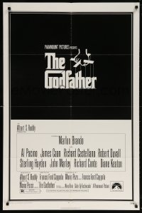 5r391 GODFATHER 1sh 1972 Francis Ford Coppola crime classic, great art by S. Neil Fujita!