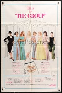 5r402 GROUP style B 1sh 1966 Candice Bergen, Joan Hackett, Elizabeth Hartman, Jessica Walter & more!