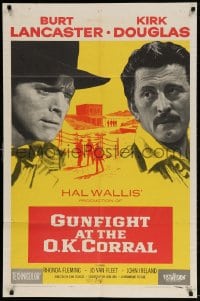 5r405 GUNFIGHT AT THE O.K. CORRAL 1sh 1957 Burt Lancaster, Kirk Douglas, directed by John Sturges!