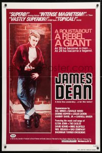 5r476 JAMES DEAN: THE FIRST AMERICAN TEENAGER 1sh 1976 at 18 he became a man, at 24 a legend!