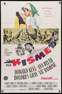 5r501 KISMET 1sh 1956 Howard Keel, Ann Blyth, ecstasy of song, spectacle & love!