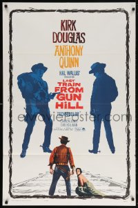 5r519 LAST TRAIN FROM GUN HILL 1sh R1964 Kirk Douglas, Anthony Quinn, directed by John Sturges!