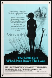 5r535 LITTLE GIRL WHO LIVES DOWN THE LANE 1sh 1977 Jodie Foster has an unspeakable secret!