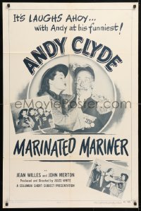5r601 MARINATED MARINER 1sh 1950 it's laughs ahoy... with Andy Clyde at his funniest, ultra-rare!