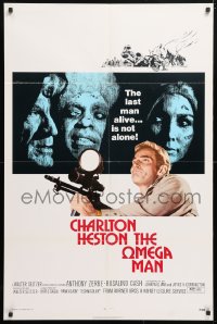 5r678 OMEGA MAN 1sh 1971 Charlton Heston is the last man alive & he's not alone, I Am Legend!