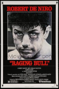5r729 RAGING BULL 1sh 1980 Hagio art of Robert De Niro, Martin Scorsese boxing classic!