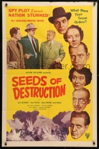 5r798 SICKLE OR THE CROSS 1sh R1952 Gene Lockhart, Seeds of Destruction!