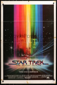 5r832 STAR TREK advance 1sh 1979 cool art of Shatner, Nimoy, Khambatta and Enterprise by Bob Peak!