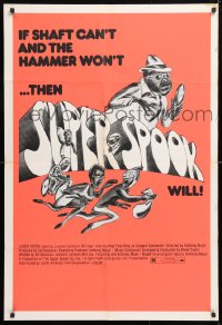 5r856 SUPER SPOOK 1sh 1974 blaxploitation, if Shaft can't and The Hammer won't then Jackson will!