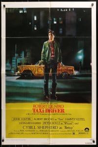 5r872 TAXI DRIVER 1sh 1976 classic Peellaert art of Robert De Niro, directed by Martin Scorsese!