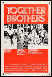 5r899 TOGETHER BROTHERS 1sh 1974 one little boy as a man shot down in the ghetto!