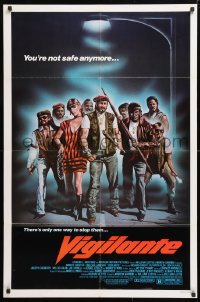 5r928 VIGILANTE 1sh 1983 art of Robert Forster, Fred Williamson, you're not safe anymore!