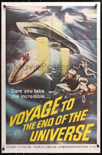 5r935 VOYAGE TO THE END OF THE UNIVERSE 1sh 1964 AIP, Ikarie XB 1, cool outer space sci-fi art!