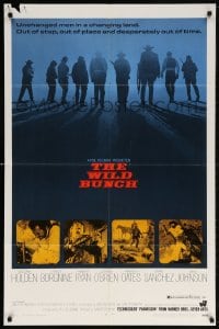 5r971 WILD BUNCH 1sh 1969 Sam Peckinpah cowboy classic starring William Holden & Ernest Borgnine