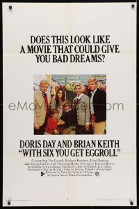 5r979 WITH SIX YOU GET EGGROLL 1sh 1968 Doris Day, Brian Keith, Pat Carroll, Barbara Hershey!