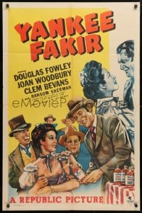 5r991 YANKEE FAKIR 1sh 1947 Douglas Fowley, Joan Woodbury, snake-oil salesman artwork!