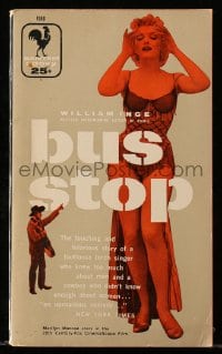 5s071 BUS STOP paperback book 1956 William Inge story made into a Marilyn Monroe movie!