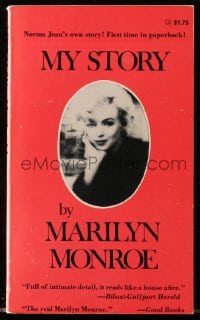 5s074 MY STORY paperback book 1976 Marilyn Monroe's detailed autobiography from beginning to end!