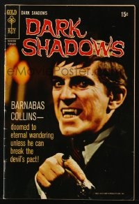 5s031 DARK SHADOWS #4 comic book 1970 Jonathan Frid as Barnabas Collins from the TV show!
