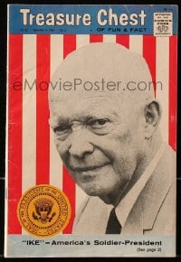 5s037 DWIGHT D. EISENHOWER vol 22 #5 comic book 1966 on the cover of Treasure Chest of Fun & Fact!