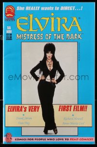 5s038 ELVIRA #55 comic book 1997 Mistress of the dark in her very first film!
