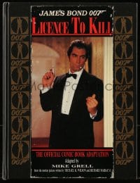 5s044 LICENCE TO KILL English hardcover comic book 1989 Dalton as James Bond, official adaptation!