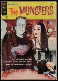 5s045 MUNSTERS #1 comic book 1964 the monster family from the hit television show, first issue!