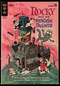 5s052 ROCKY & BULLWINKLE SHOW #1 comic book 1962 cartoon squirrel, moose, and his fiendish friends!