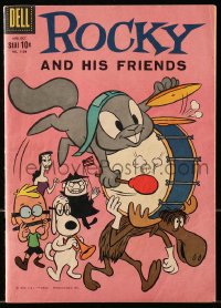 5s053 ROCKY & BULLWINKLE SHOW #1128 comic book 1960 cartoon squirrel, moose, and his friends!