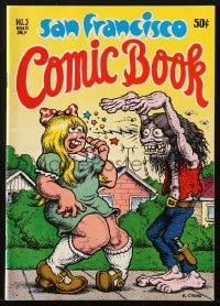 5s012 SAN FRANCISCO COMIC BOOK #3 comic book 1971 great wraparound cover art by Robert Crumb!