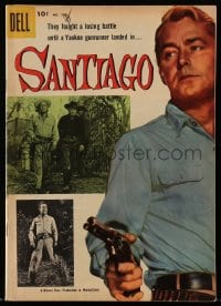 5s055 SANTIAGO #723 comic book 1956 they fought a losing battle until gunrunner Alan Ladd came!