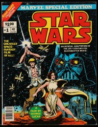 5s060 STAR WARS vol 1 no 1 comic book 1977 Marvel Special Edition, great color artwork!