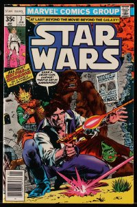 5s061 STAR WARS vol 1 no 7 comic book 1977 Han Solo & Chewbacca on a World the Law Forgot!