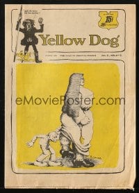 5s001 YELLOW DOG #1 comic book 1968 underground comix with art by Robert Crumb, first issue!