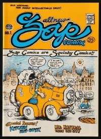 5s015 ZAP COMIX #1 third printing comic book 1968 underground comix with art by Robert Crumb!